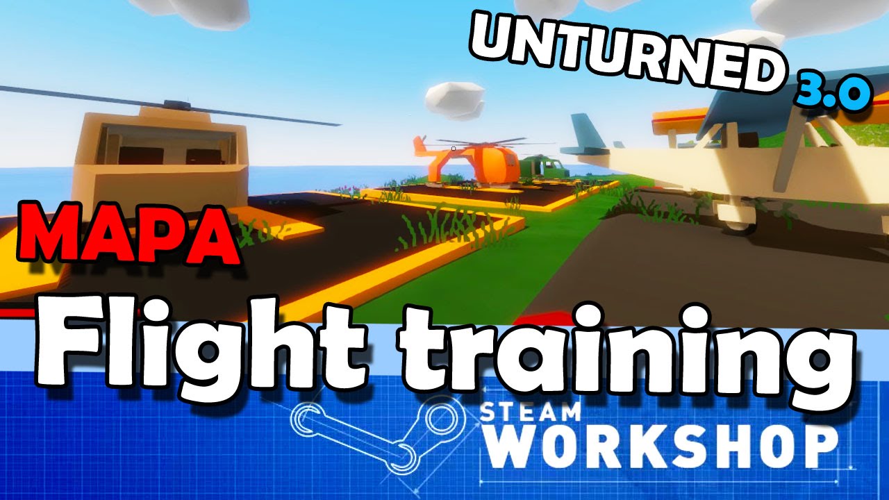 Unturned MAPA Flight training [NEW] Praticando a Pilotagem YouTube