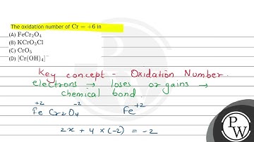 The oxidation number of \( \mathrm{Cr}=+6 \) in (A) \( \mathrm{FeCr}_{2} \mathrm{O}_{4} \) (B) \...