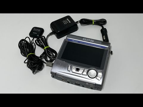 □ SANYO ポータブルナビゲーション NV-60 1999年製 液晶用ナビ 三洋