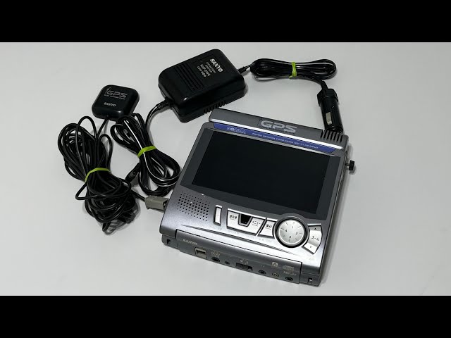 □ SANYO ポータブルナビゲーション NV-60 1999年製 液晶用ナビ 三洋
