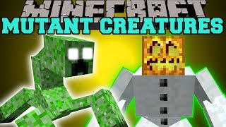 Minecraft: MUTANT CREATURES MOD (MUTANT CREEPER & MUTANT SNOW GOLEM) Mod Showcase