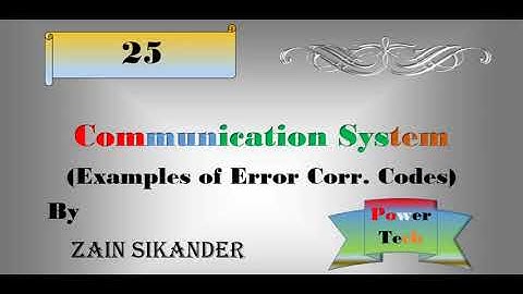 Error correcting Codes | Example of codes words in a Digital Communication | Block Codes | 2020