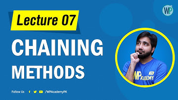 Lecture 07 - jQuery Methods Chaining - Learn jQuery in Urdu & Hindi