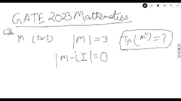 GATE MEMORY BASED Questions and Answers  || GATE MATHEMATICS 2023 #gate2023 #gatemathematics #gate