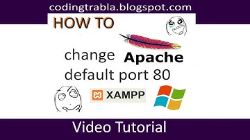 How to change XAMPP Apache default port 80 byAO