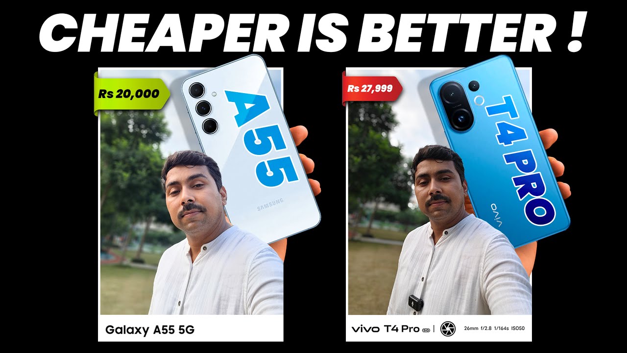 vivo T4 Pro vs Samsung Galaxy A55 in Depth Camera Test - Cheaper is Better !!