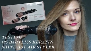 Babyliss Keratin Smooth Hot Air Styler Review (2021) Blow dried hair for £25?