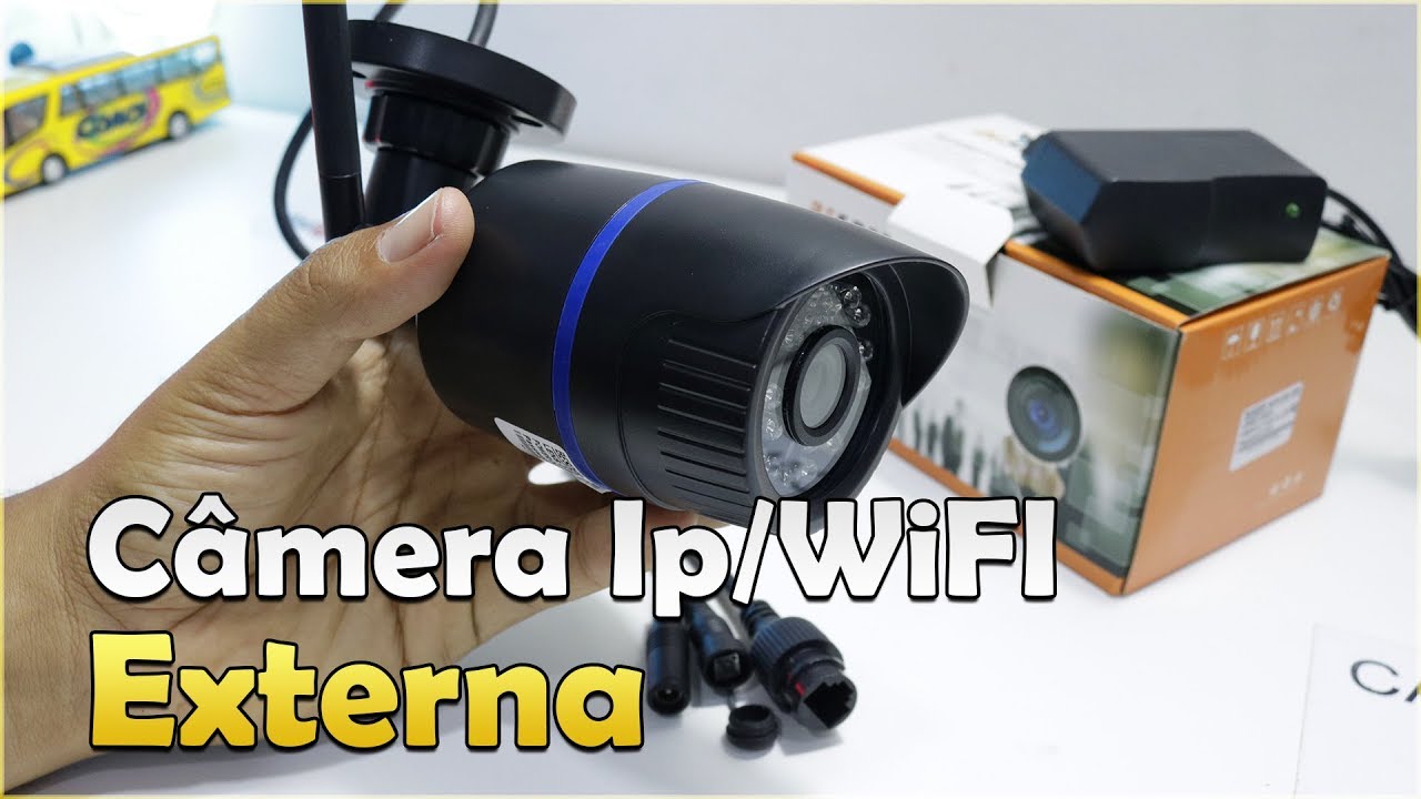 CÂMERA IP WIFI YOOSEE EXTERNA A PROVA D ÁGUA UNBOXING ALIEXPRESS E CONFIGURAÇÃO