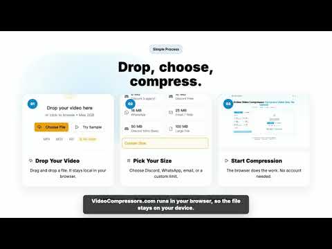 Video Compressor Compress video free online No Upload