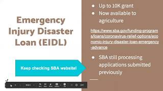Webinar: New COVID-19 Financial Support Available to Farmers