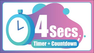 4 Seconds countdown Timer ⏱ with Alarm 🚨 (The Moments) Wealth
