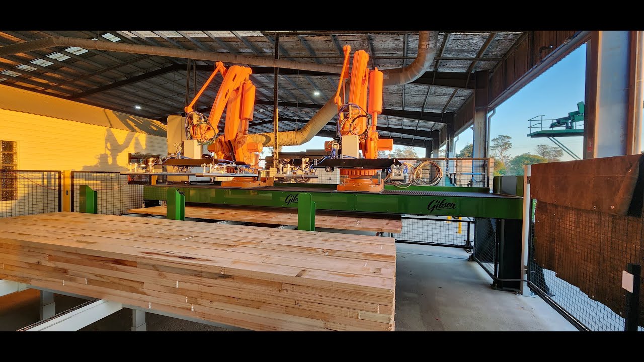 AE Gibson & Sons sawmilling robot system for depalletising