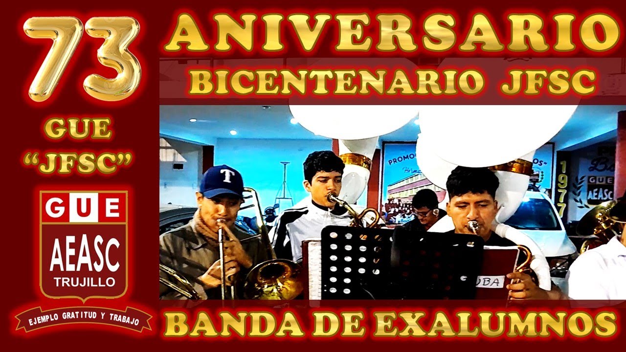 GUE JFSC 2025 - BANDA DE MÚSICOS Y DE GUERRA - EXALUMNOS GUE JFSC - ENSAYO 73 AÑOS