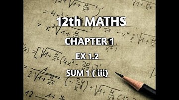 TN || 12th MATHS || CHAPTER 1 || APPLICATION OF MATRICES & DETERMINANTS || EX 1.2 || SUM 1 (iii) ||