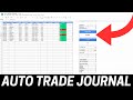 How to create a day trading journal  data collection spreadsheet