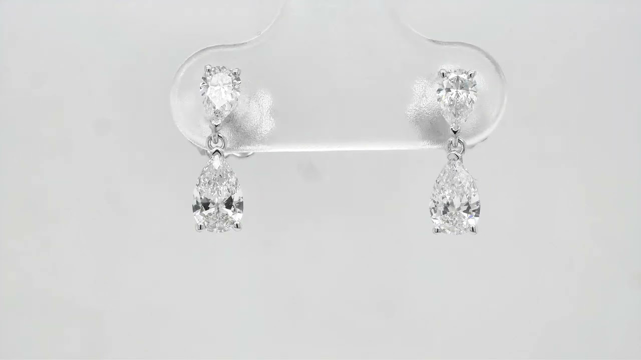 EVER FAITH Orecchini Geometrici Grandi A Goccia Con Cristalli - Design Bohemien, Regalo Per Donne