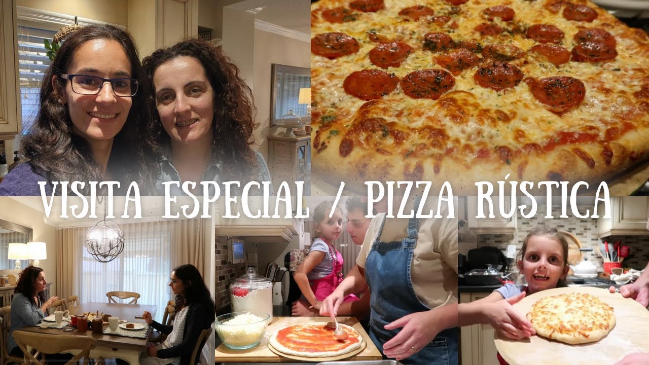 Visita especial/Pizza Rustica/Eu e a minha Princesa/Os nossos momentos #vlog #pizza #family