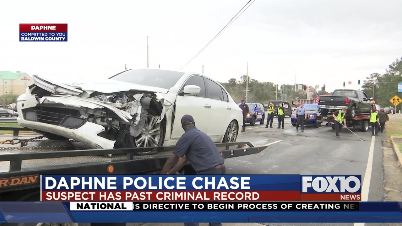 Woman In Custody After Leading Daphne Police On High Speed Chase Youtube 