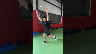 Cross-Behind Overhead Reverse Lunge