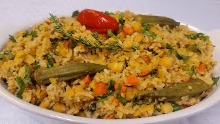 Split peas Cookup | recipe Guyanese style/ w Parmesan Crusted Mushrooms