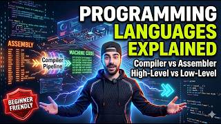 12 Introduction to Programming Languages | High Level vs Low Level | Compiler, Assembler & Software