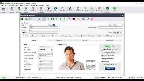 Sage Business Cloud - Payroll: Pastel Payroll Overview