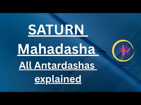 Saturn Mahadasha- All Antardashas explained