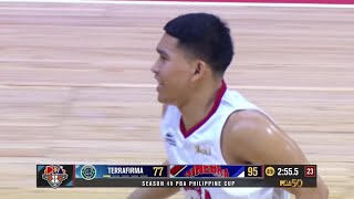 Pinto SCORES THREE TRIPLES in 4Q for Brgy. Ginebra vs. Terrafirma | PBA Season 49 Philippine Cup