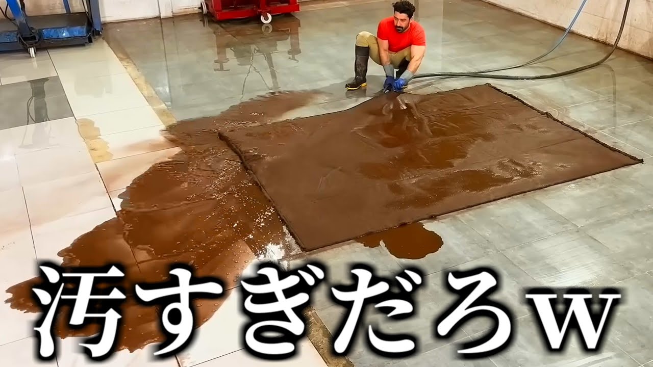 １００年使ったカーペットを掃除した動画がよく今まで放置したレベルw w w w w