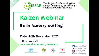 UNIDO Kaizen 5s webinar presentation only