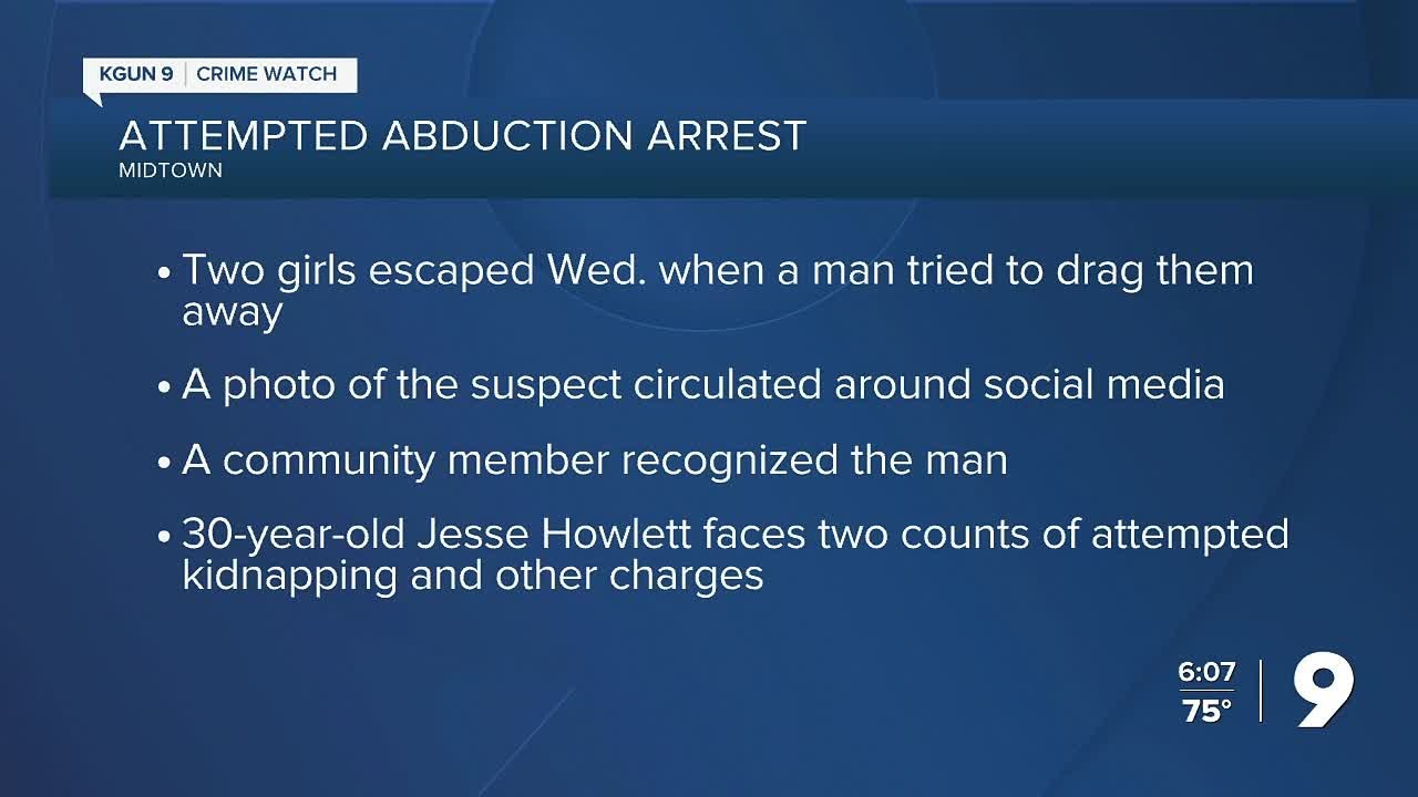 Man arrested for attempted abduction of two teen girls - YouTube
