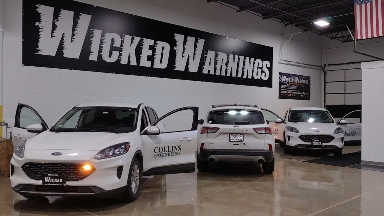 Lined up heading OUT all done! 3 New 2021 Ford Escape Wicked Warnings