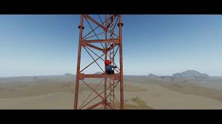 Roblox new game fall movie tower 🗼, b67 TV tower!!!