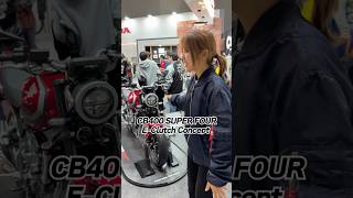 名古屋モーターサイクルショー2026のホンダブースで、CB400 SFにまたがってみました！#オートバイ #バイク #cb400sf