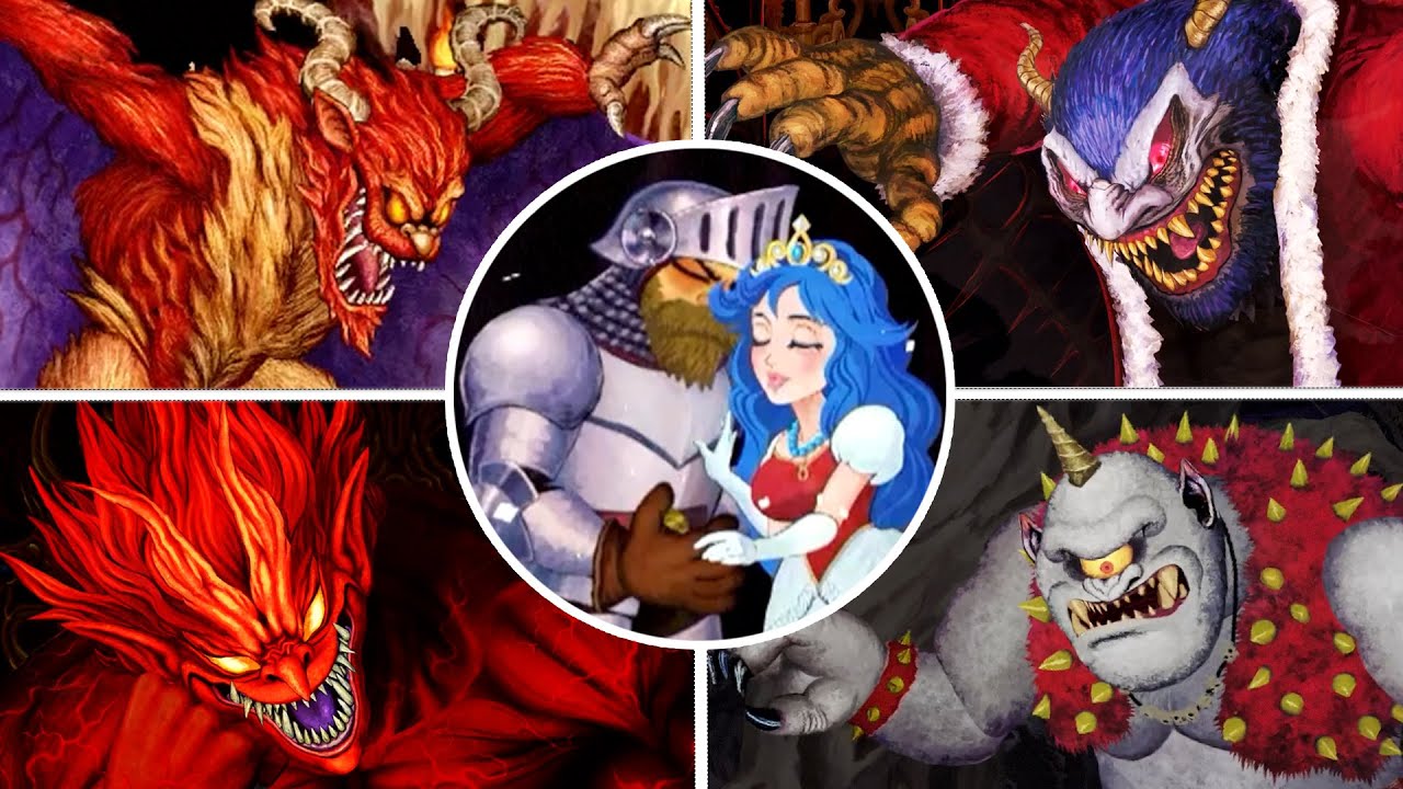 Ghosts 'n Goblins Resurrection All Bosses Fight (No Damage)