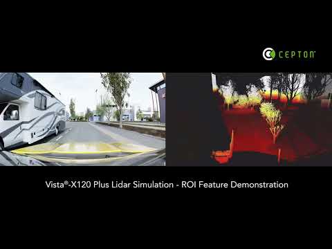 Cepton | Lidar Simulation on NVIDIA DRIVE Sim - Vista-X120 Plus