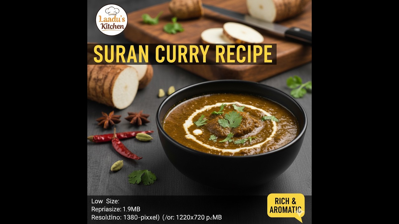 Elephant Foot Yam Curry /सुरण रस्सा भाजी