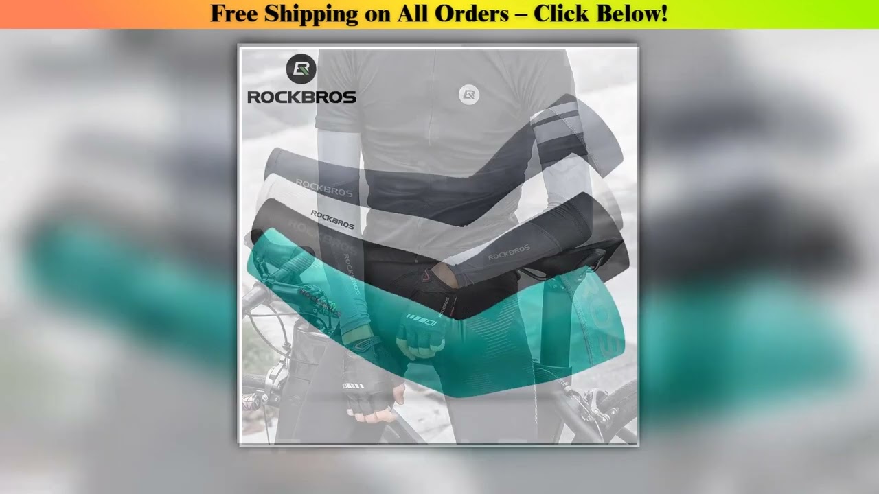 ROCKBROS Ice Fabric Running Camping Arm Warmers Basketball Sleeve Running Arm Sleeve Cycling