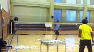 Badminton lesson 20150327(FRI) - random(all court) 2