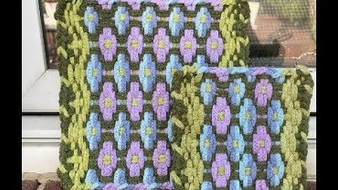 Potholder Split Loop Little Flowers in the Garden Large Pro Weaving Loom
