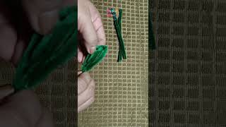 DIY Green Leaves from Pipe Cleaners | Easy Craft for Beginners #creativecrafts #craftyideas