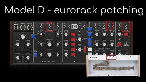 Behringer Model D - eurorack patch set-up