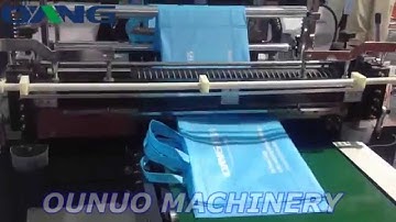 New Desgin Non Woven Bag Making Machine with Handle /  High Sepped 75pcs/min