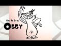 How To Draw OGGY Step By Step | Oggy And The Cockroaches | Easy Drawing