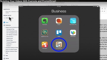 Scripting Your Videos With Evernote and PromptSmart
