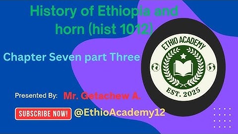 Opposition movement against Haile Selassie ( freshman history chapter 7 part 3)