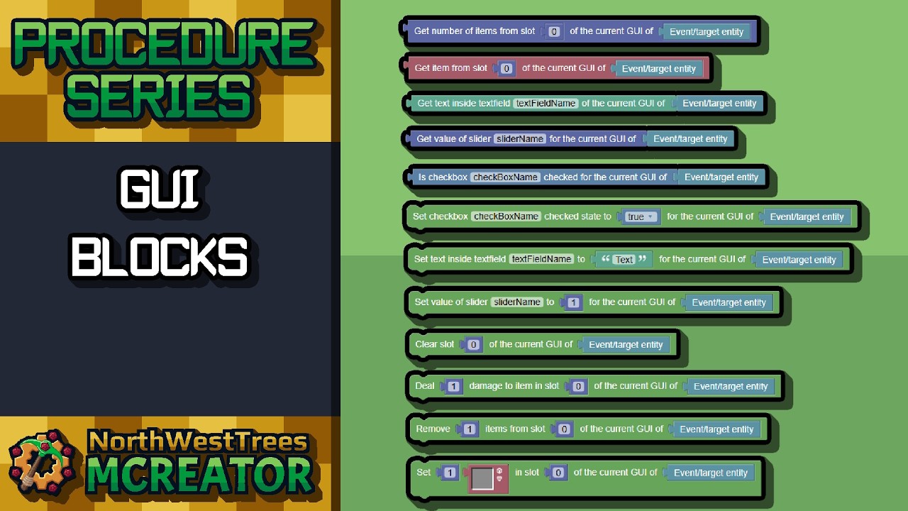 #61 GUI Blocks | MCreator Procedure Series - YouTube