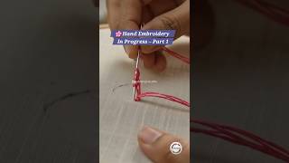 Hand Embroidery on Kurti | Part 1 | Handmade Kurti Design Process 🌸🧵