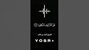 سورة يس | أحمد بن طالب | كروما شاشة سوداء