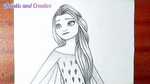 How to draw frozen 2 Elsa step by step for beginners.